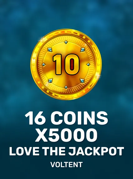 16 Coins x5000 Love the Jackpot game tile